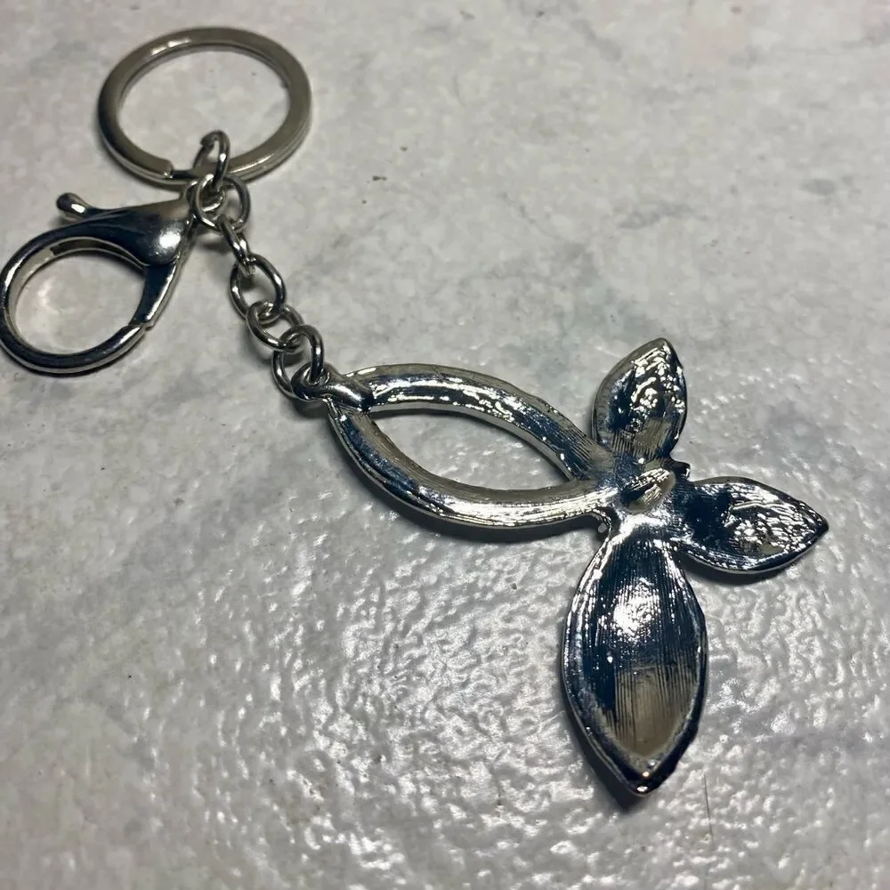 Rhinestone Butterfly Keychain/Purse Charm